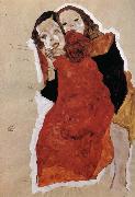 Egon Schiele Two Girls oil painting